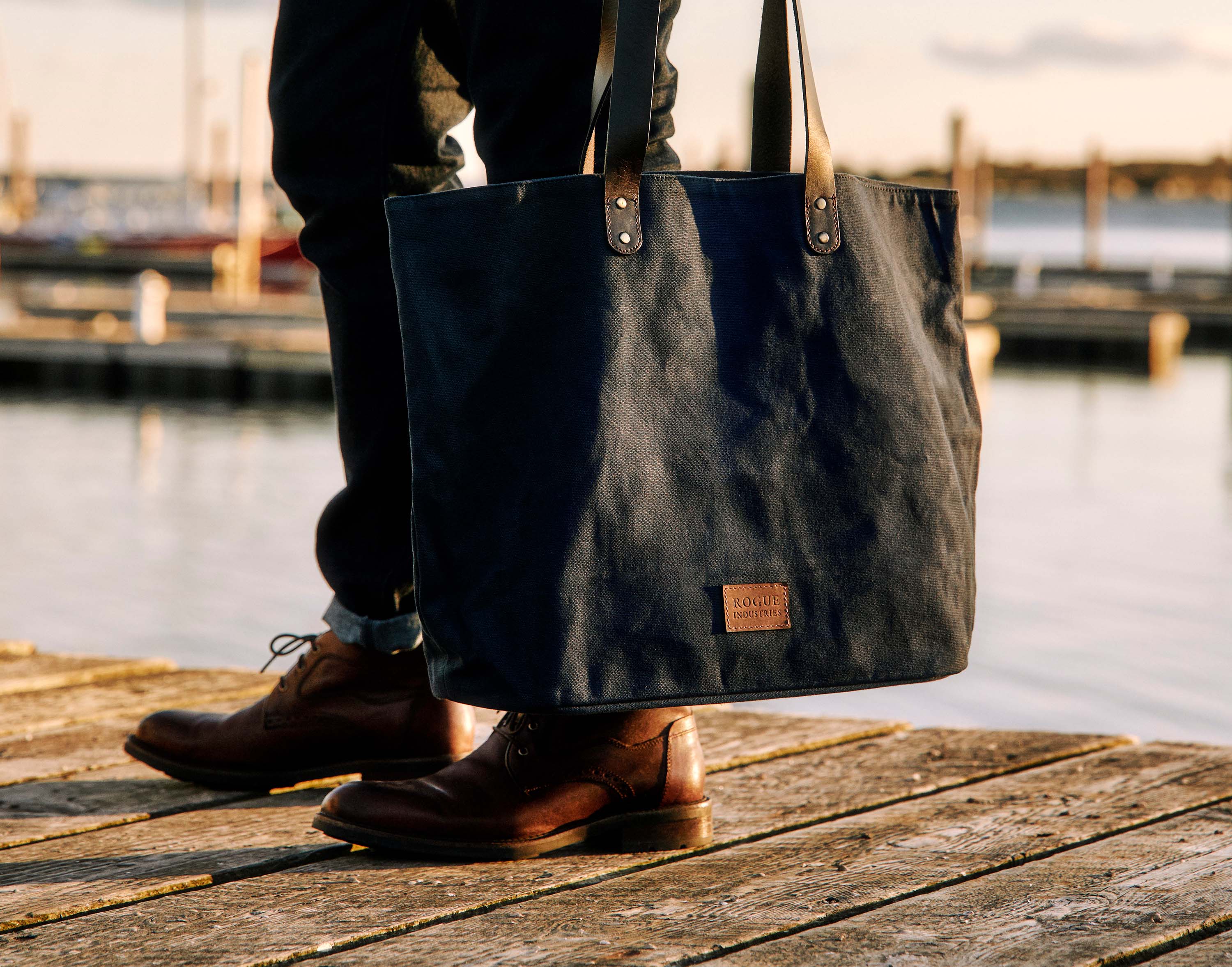 Kennebunkport Bucket Bag, Gray by Rogue Industries