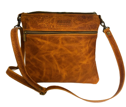 The Ellis River Crossbody Bag in Leather from Rogue Industries.