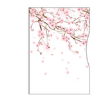 A white Rogue Industries credit card sleeve with pink cherry blossoms on it, designed for RFID blocking to protect against skimming attacks.
