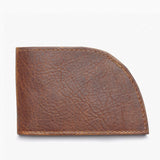 Factory Second Previously Embossed Made in Maine Front Pocket Wallet - BROWN