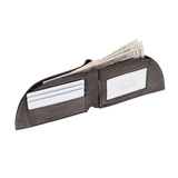 A Rogue Front Pocket Wallet - Classic with RFID-Blocking with money in it.