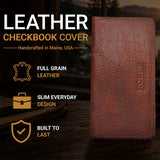 Leather Checkbook Cover