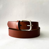 A premium quality Chamberlain Leather Belt - 1.25" Wide from Rogue Industries on a white background.