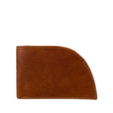 A brown genuine leather Deerskin Front Pocket Wallet with stitching by Rogue Industries.