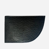 A black Rogue Industries Nantucket Bison Leather Front Pocket Wallet on a white background.