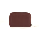 A burgundy Rogue Industries Accordion Zip Wallet - RFID Blocking on a white background.