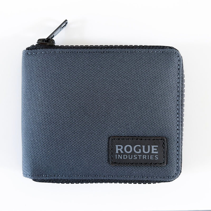 Rogue Industries Nylon Zip Around Wallet - navy, with RFID blocking.