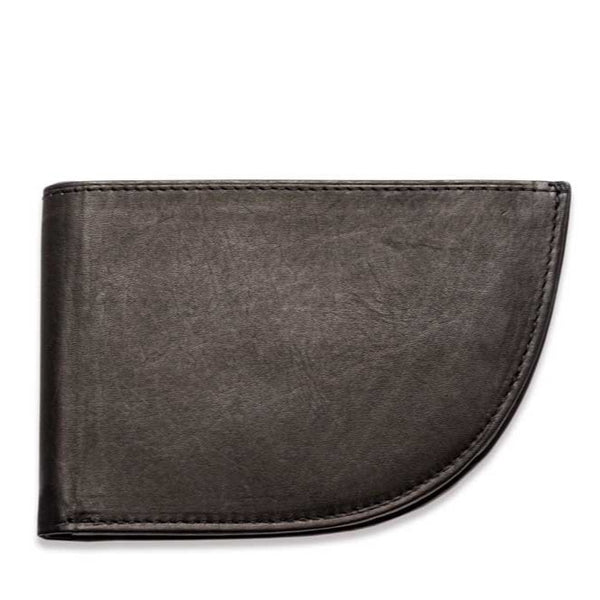 Replace the product in the sentence with: A black Expedition Front Pocket Wallet with stitching by Rogue Industries.