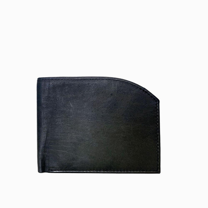 A black Rogue Industries Tailored Front Pocket Wallet on a white background.
