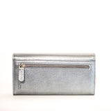 Campobello RFID Blocking Clutch wallet with a zipper on a white background. (Brand Name: Rogue Industries)