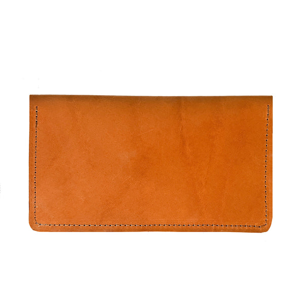 Factory Second - Leather Checkbook Cover by Rogue Industries on a white background.