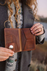 Leather Passport Holder - Made in Maine