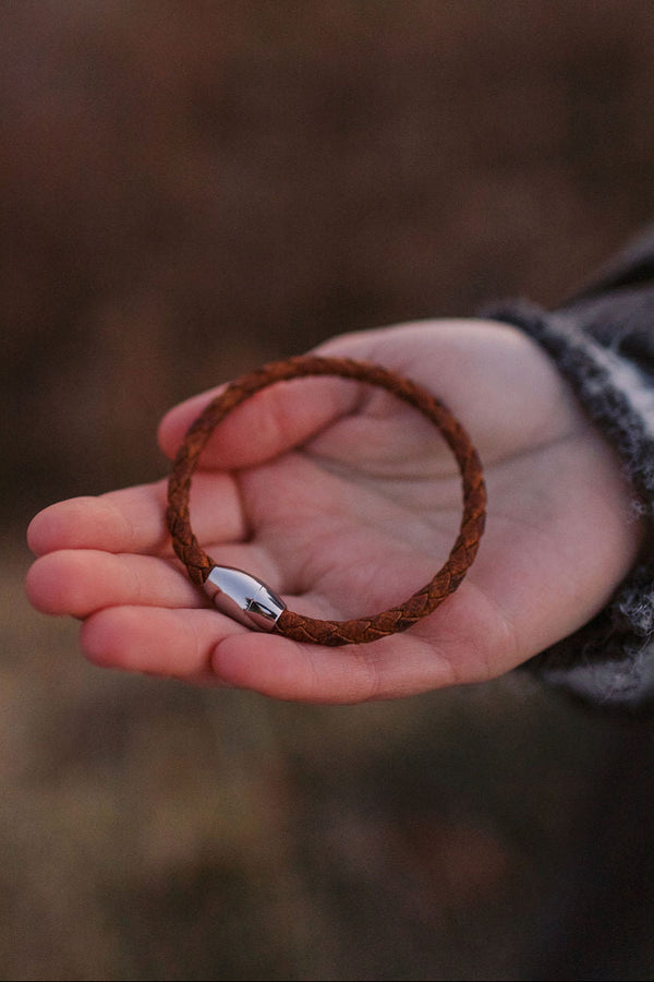 Rogue Braided Moose Leather Bracelet