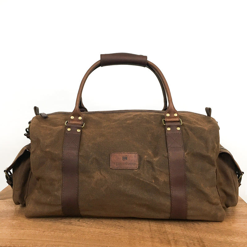 Canvas Duffle Bag, Brown