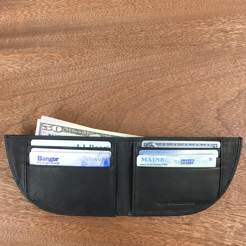 Factory Second Made in Maine Front Pocket Wallet - BLACK