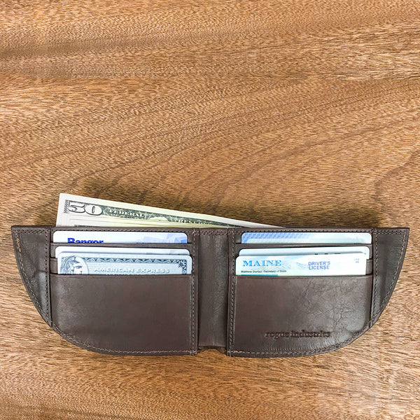 Factory Second Made in Maine Front Pocket Wallet - BROWN