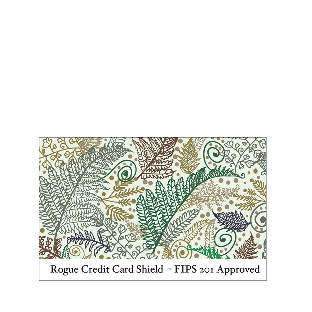 RFID Blocking Credit Card Sleeves Fern