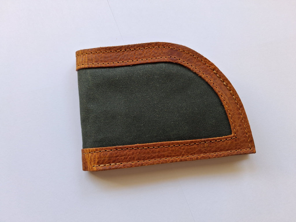 Waxed Canvas Front Pocket Wallet