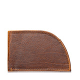 Rogue Front Pocket Wallet in American Bison Leather - Brown - 1