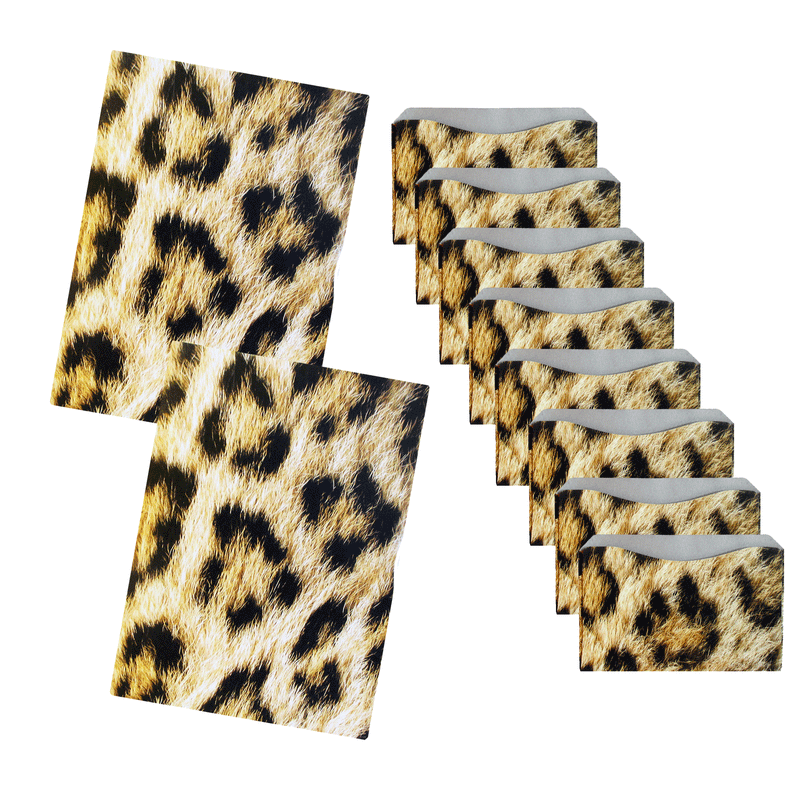 RFID Blocking Credit Card Sleeves - Leopard