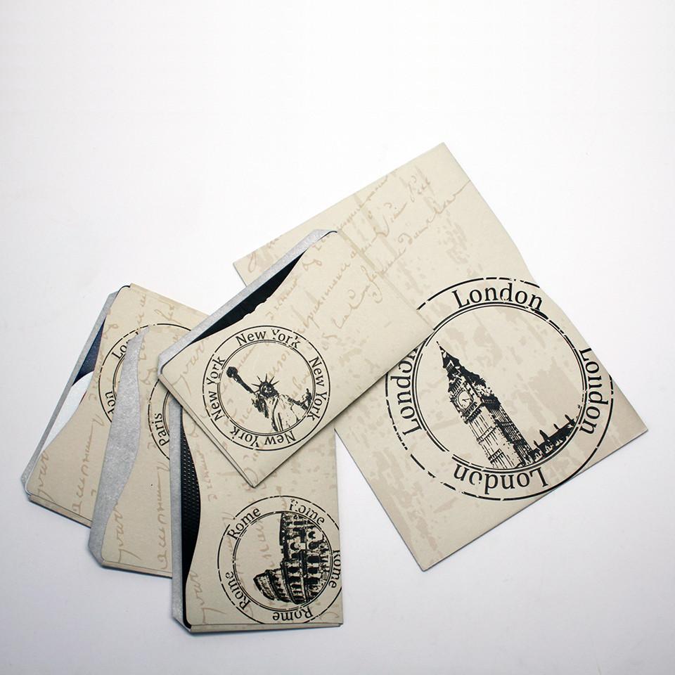 RFID Blocking Credit Card Sleeves Vintage Travel
