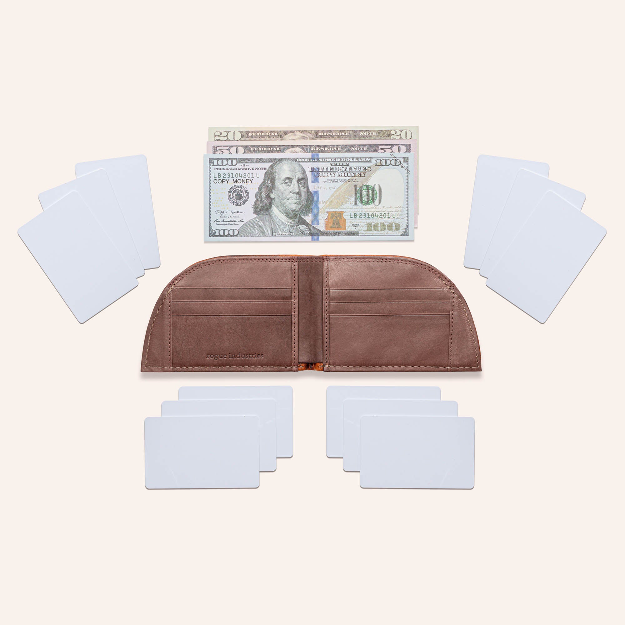 Moose Leather Wallet | Thin Front Pocket Wallet | Rogue Industries