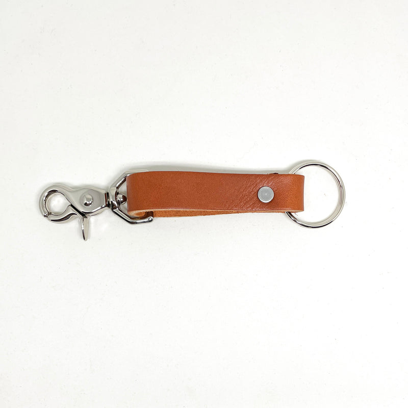 Leather Keychain - Brown