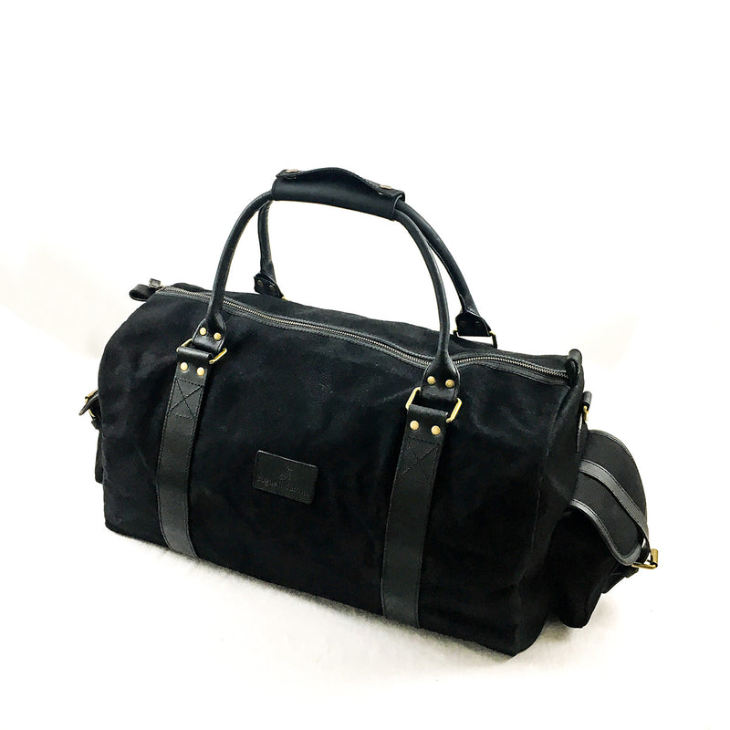 White Cap Waxed Canvas Duffle, Black by Rogue Industries