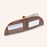 Rogue Front Pocket Wallet in American Bison Leather - Brown - 4