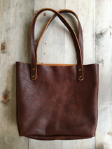 Fore Street Tote in Bison Leather