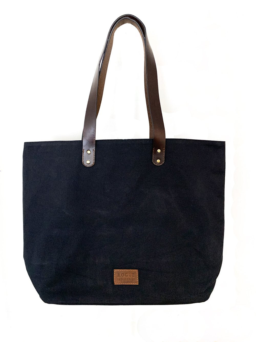 Tote bag with leather straps on sale